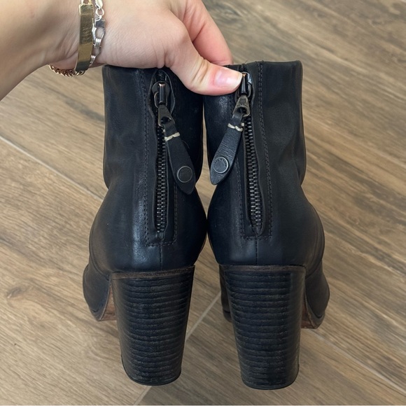 RAG AND BONE Black Leather Classic Newbury Boot - Picture 11 of 14